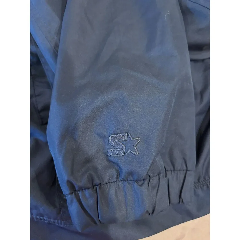 Starter Windbreaker Jacket Mens 3XL Gray Navy Colorblock Lightweight Mesh